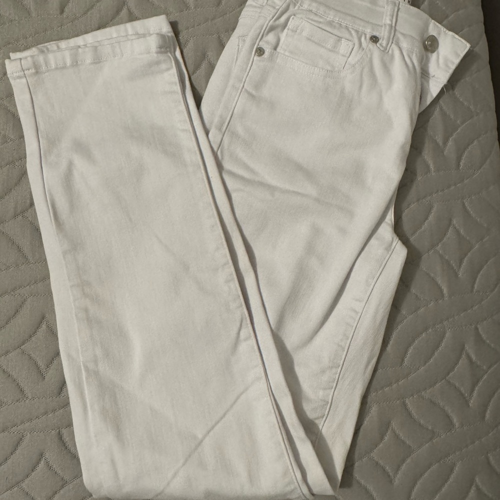Sophia Curvy Straight White Pants - Picture 2 of 6